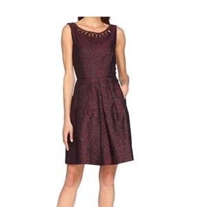 Jacquard Fit-And-Flare Dress // Tahari // 70% off